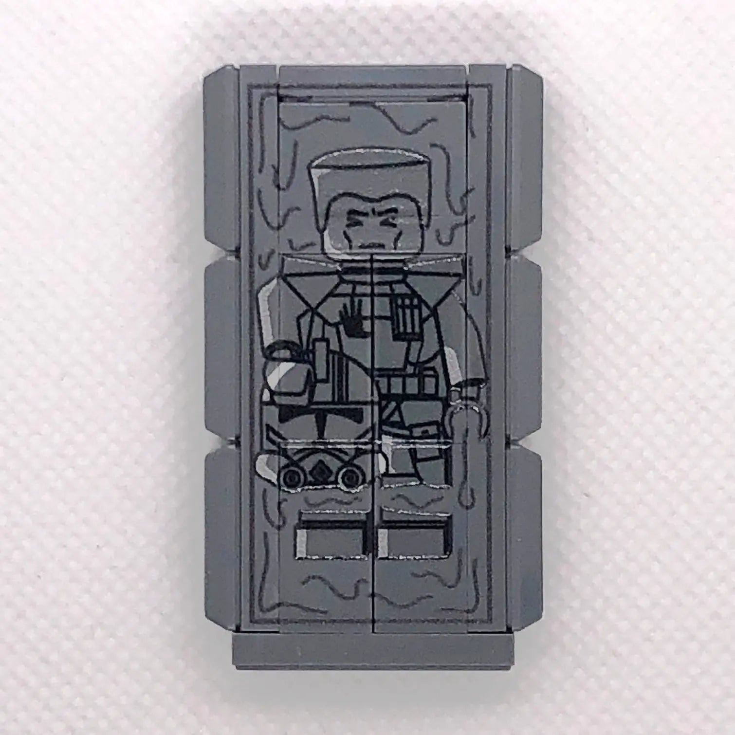 LEGO® Brick "Frozen Commander" - 16 pieces, UV printing + 3D varnish effect | Brickhunter.shop x MBB