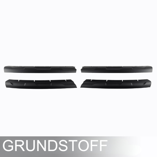 VW Transporter T6 Front Grille Trims (4-piece) – Raw Material (Raw), ABS, paintable, with 3M Tape