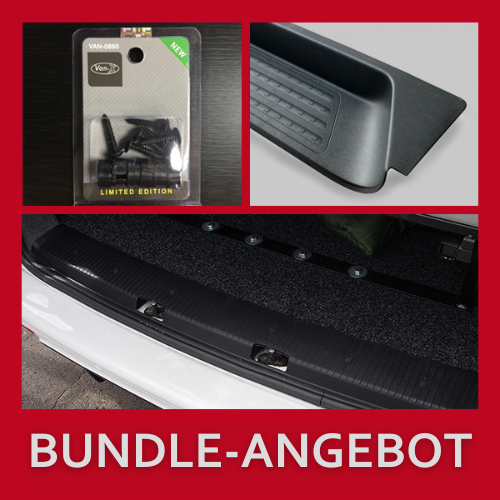 For VW T6 V2 Barn door Threshold Cover + Side Step + Fitting Kit