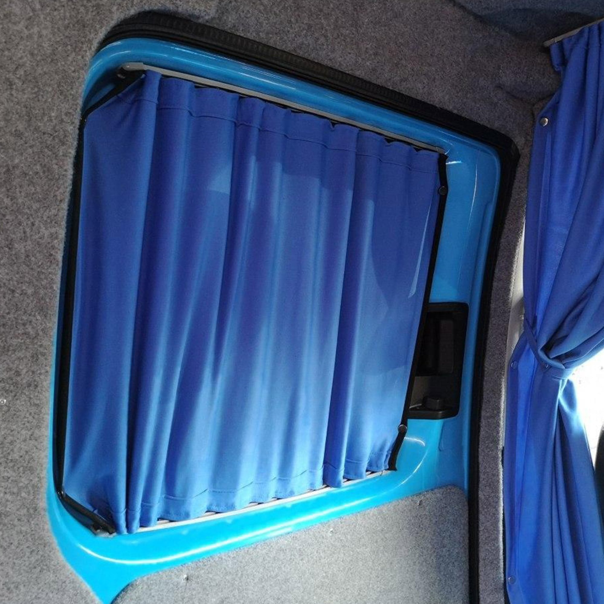 For VW Caddy Premium 2 x Side Sliding Door Window Curtains Van-X