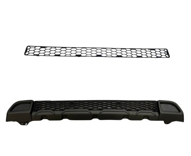 For Peugeot Boxer Front Honeycomb Bumper Grille Bundle 2pcs - Matte Black | Van-X