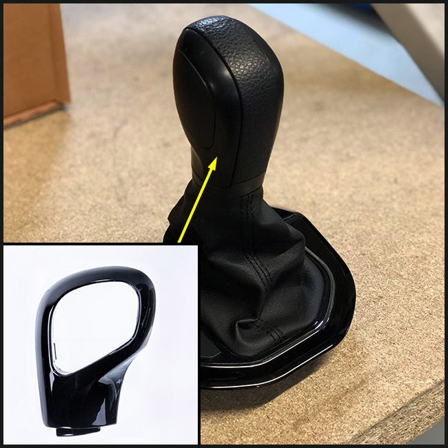 For VW T6 Transporter Auto DSG Gear Knob Styling Caps – Black Painted Covers, Ready to Fit Upgrade