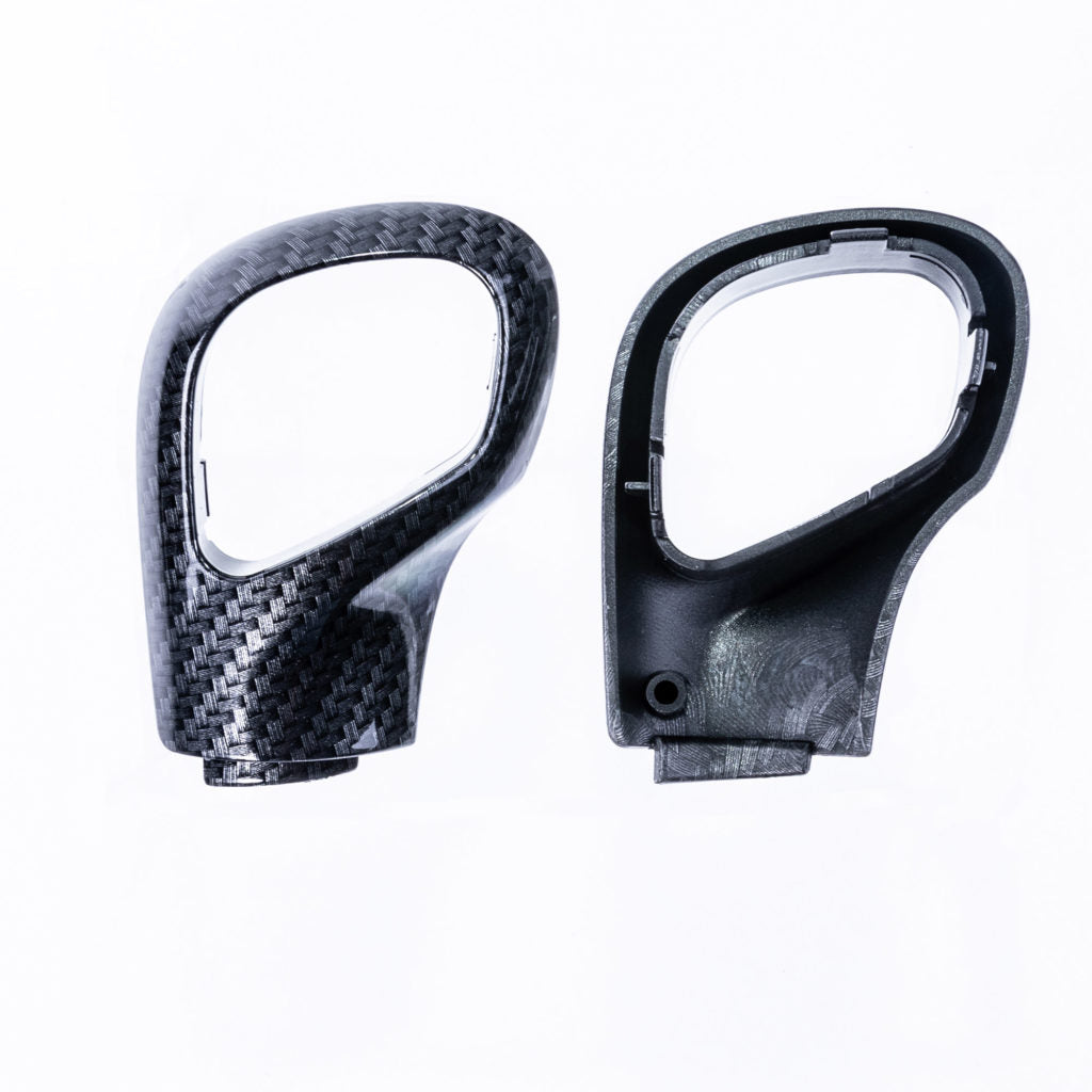 For VW T6 Transporter Auto DSG Gear Knob Styling Caps – Carbon Painted Covers, Ready to Fit Upgrade