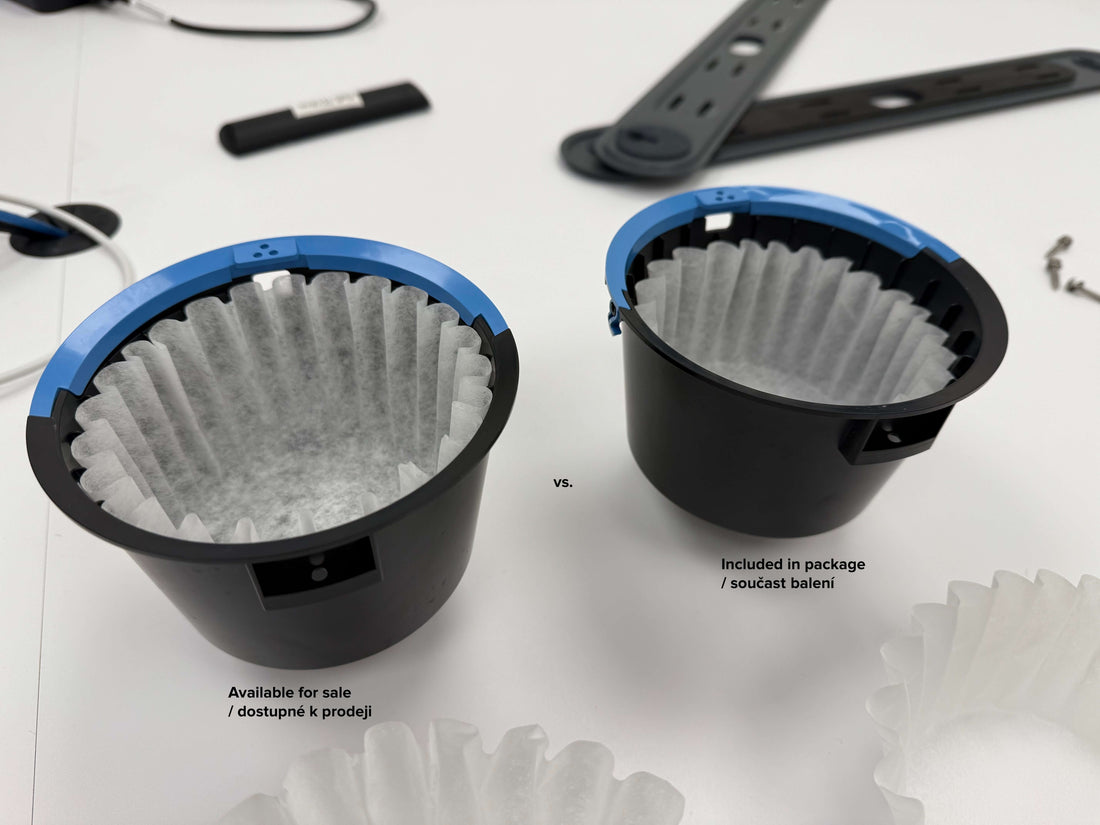 Fellow Paper Filters for Aiden Coffee Maker – Single Brew Cone and Flat Bottom Batch Brew Options