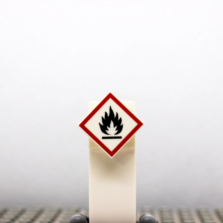 "GHS highly flammable" 2x2 tile