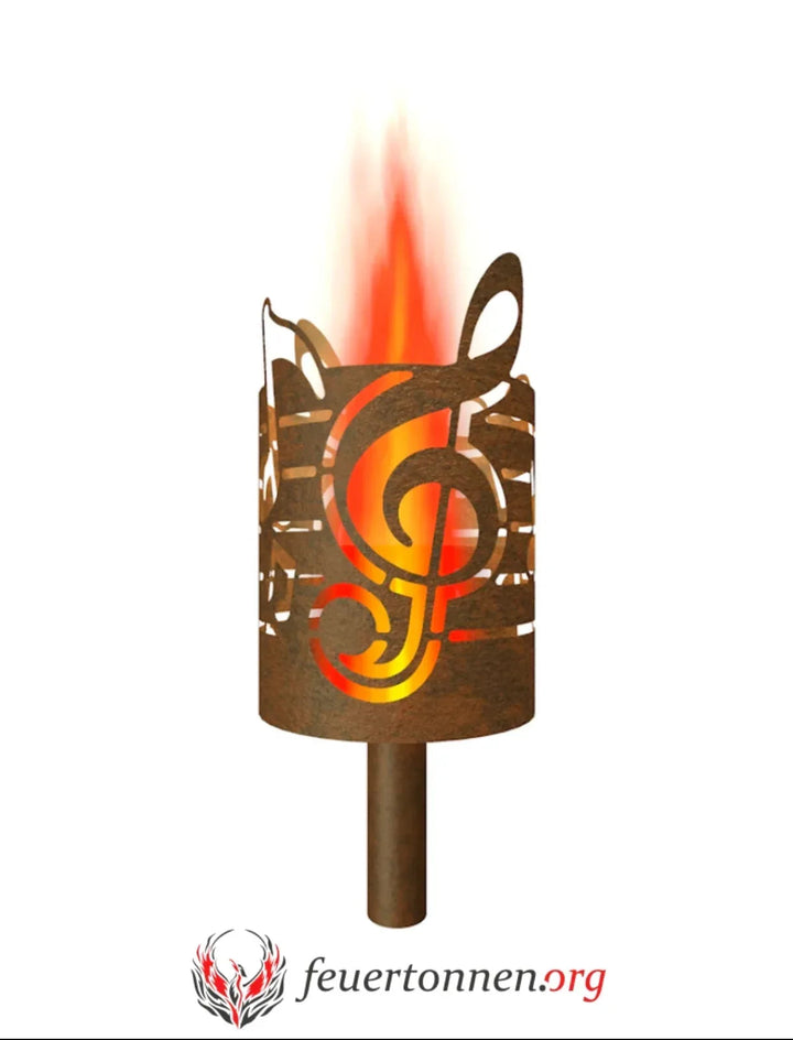 Garden Torch Notes & Clef