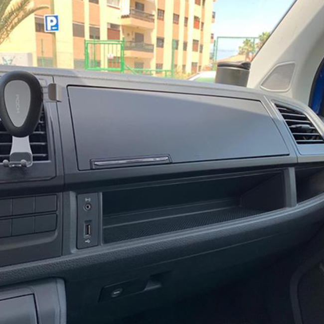 For VW T6 Transporter Glove Box Textured (LHD) (B-Grade) Painted and Ready to Fit