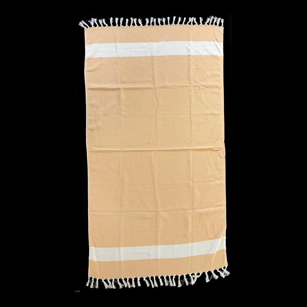 Charlotte Hammam towel yellow - hand-woven