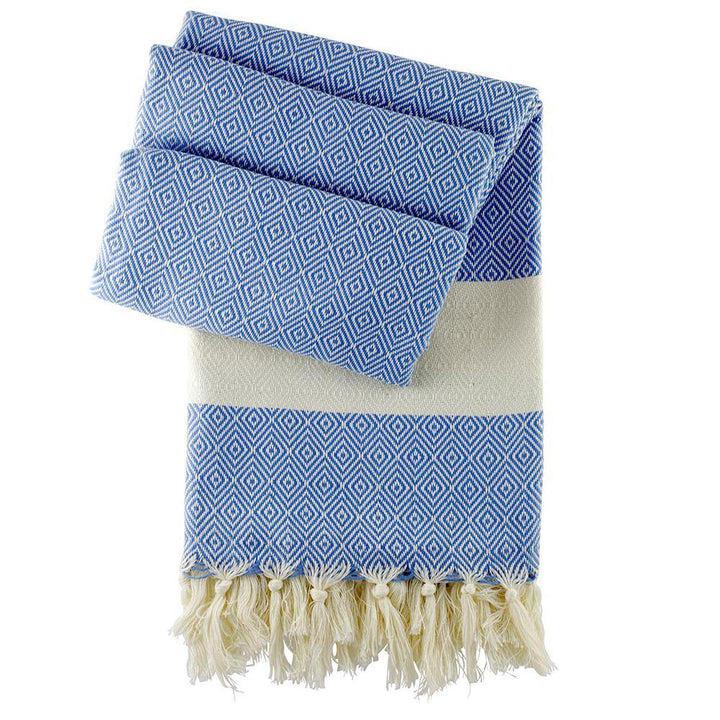 Hamam towel Charlotte jeans blue - hand-woven