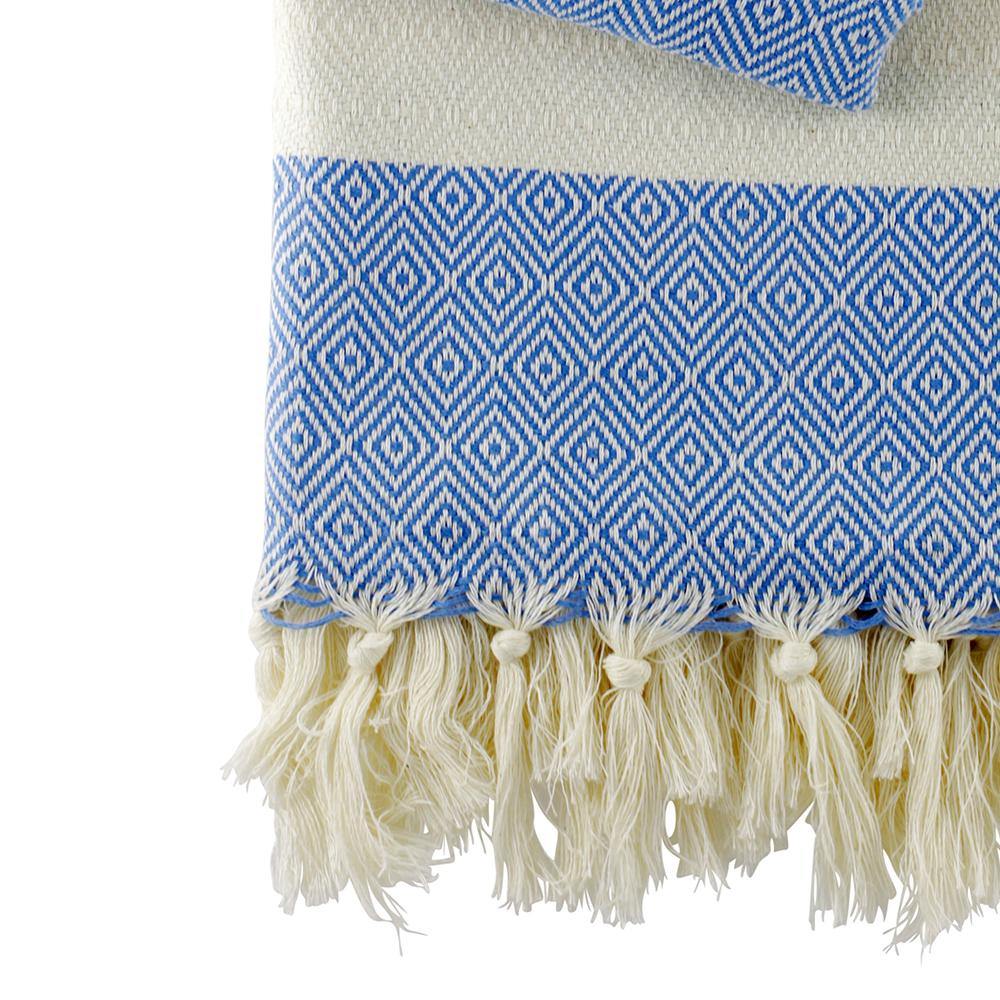 Hamam towel Charlotte jeans blue - hand-woven