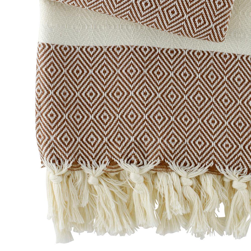 Hamam Towel Charlotte brown - hand-woven