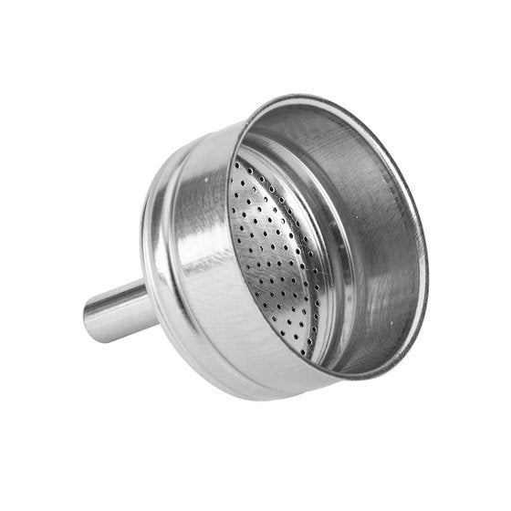 Bialetti Moka Induction Funnel – Stainless Steel, Compatible with All Cooktops, Including Induction, Iconic Italian Espresso Maker