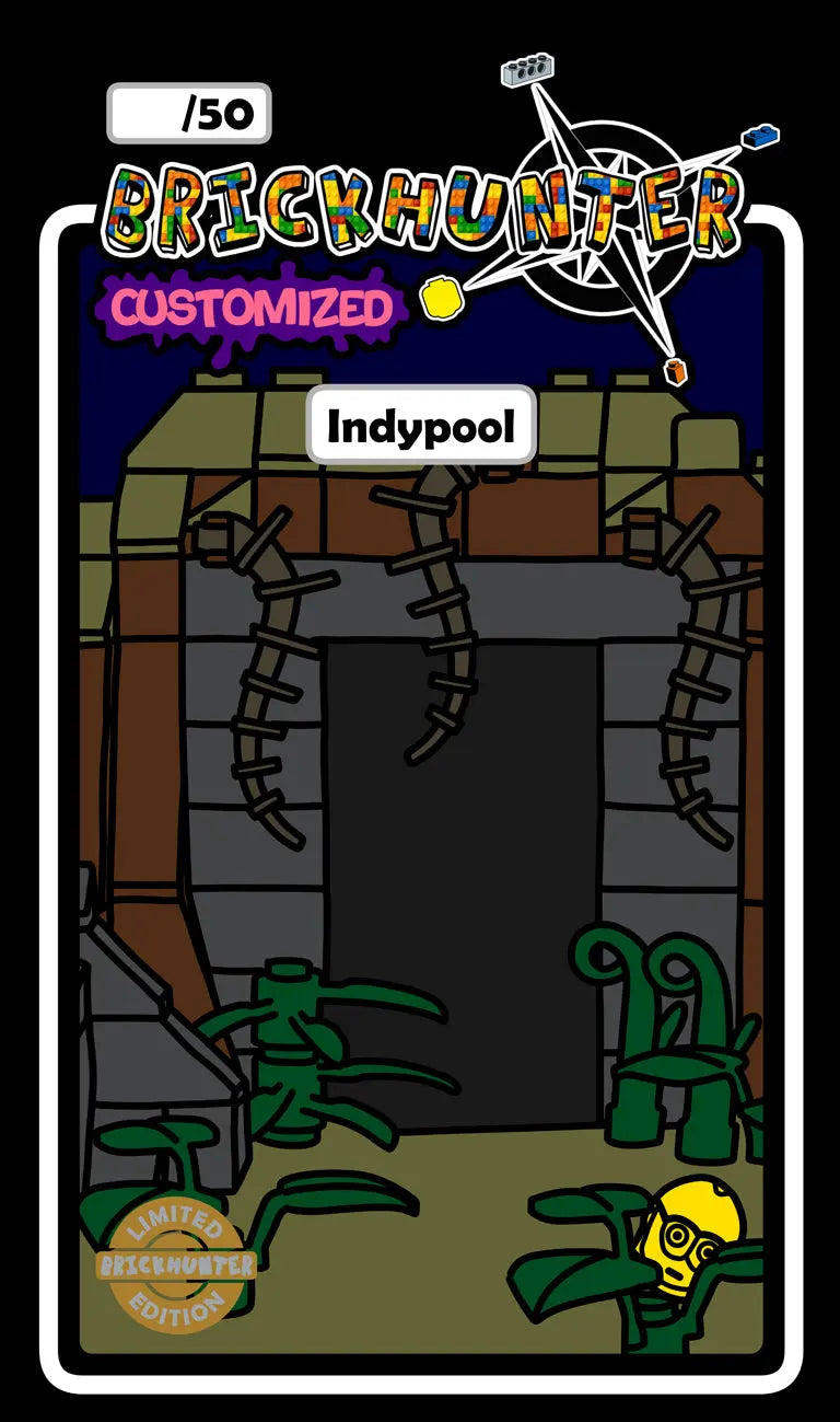 "Indypool" Minifigure - 1 of 50 Limited Edition | UV print on original LEGO® parts | incl. blister