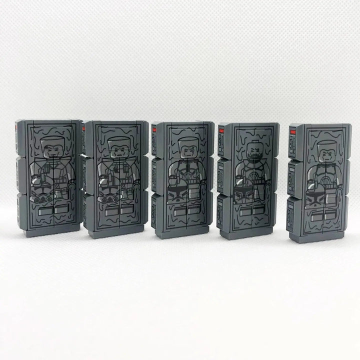 Megapack "Frozen Clones" - 5x LEGO® Display Block (16 pieces each) | UV Print + 3D Varnish Effect | Brickhunter.shop x MBB