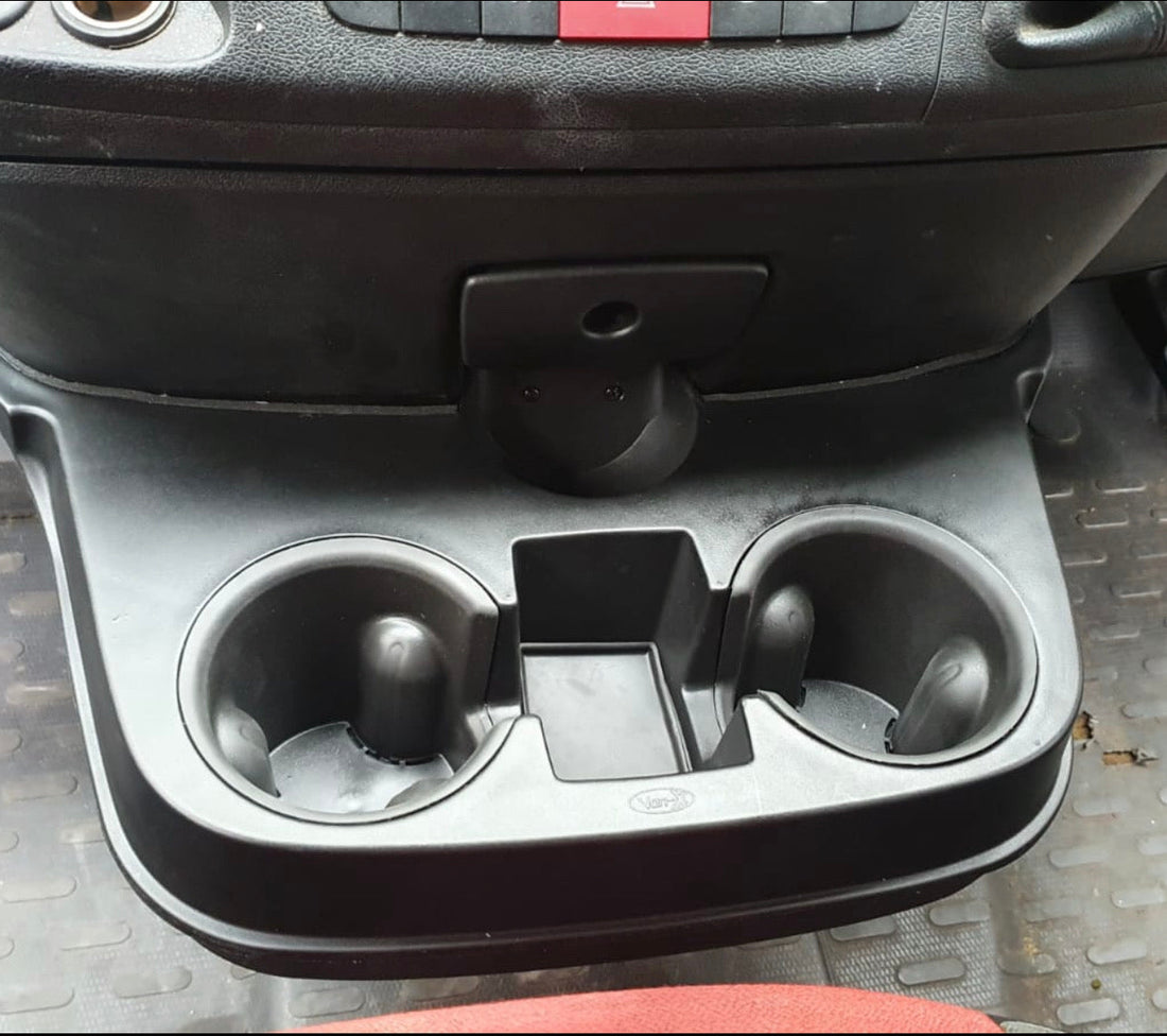 Fiat Ducato Getränkehalter Mittelkonsole (Cupholder Console) – passend für Ducato/Jumper/Boxer/Relay, Extra-Ablage