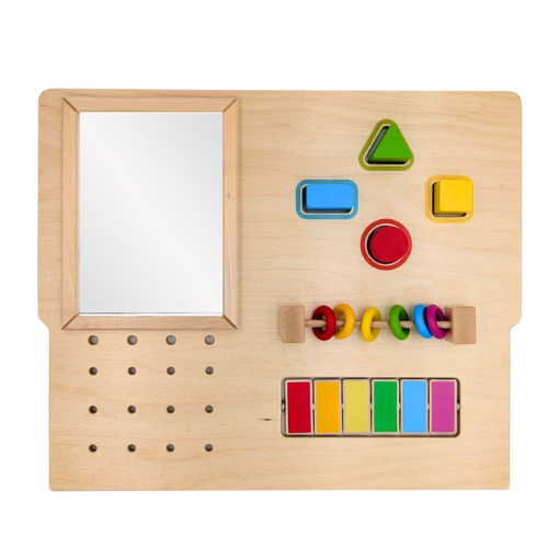 Motor skills board - sustainable baby toy