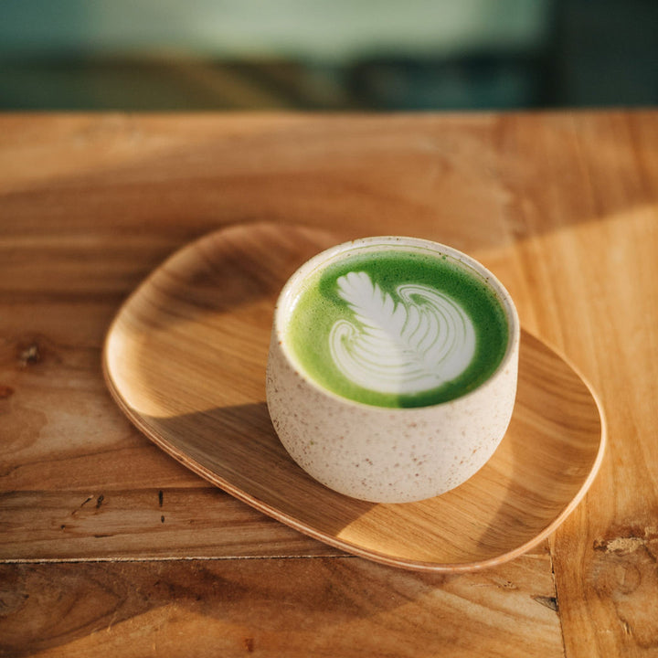 Ocha Teacup with Spots - handmade ceramic Matcha cup, 325 ml, speckled beige (Mannheim)