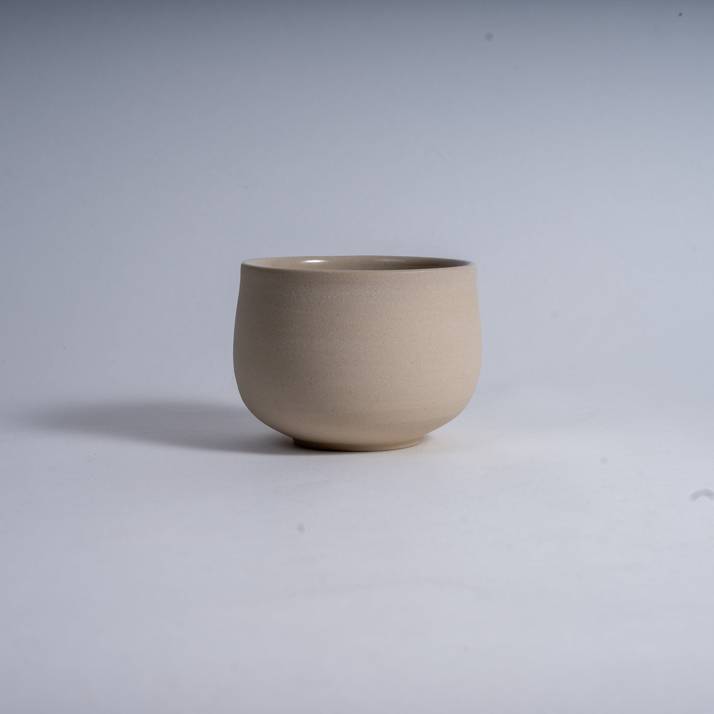 Ocha Teacup / Matcha Cup - handmade ceramic cup 325 ml, natural outside & glazed inside (Mannheim)