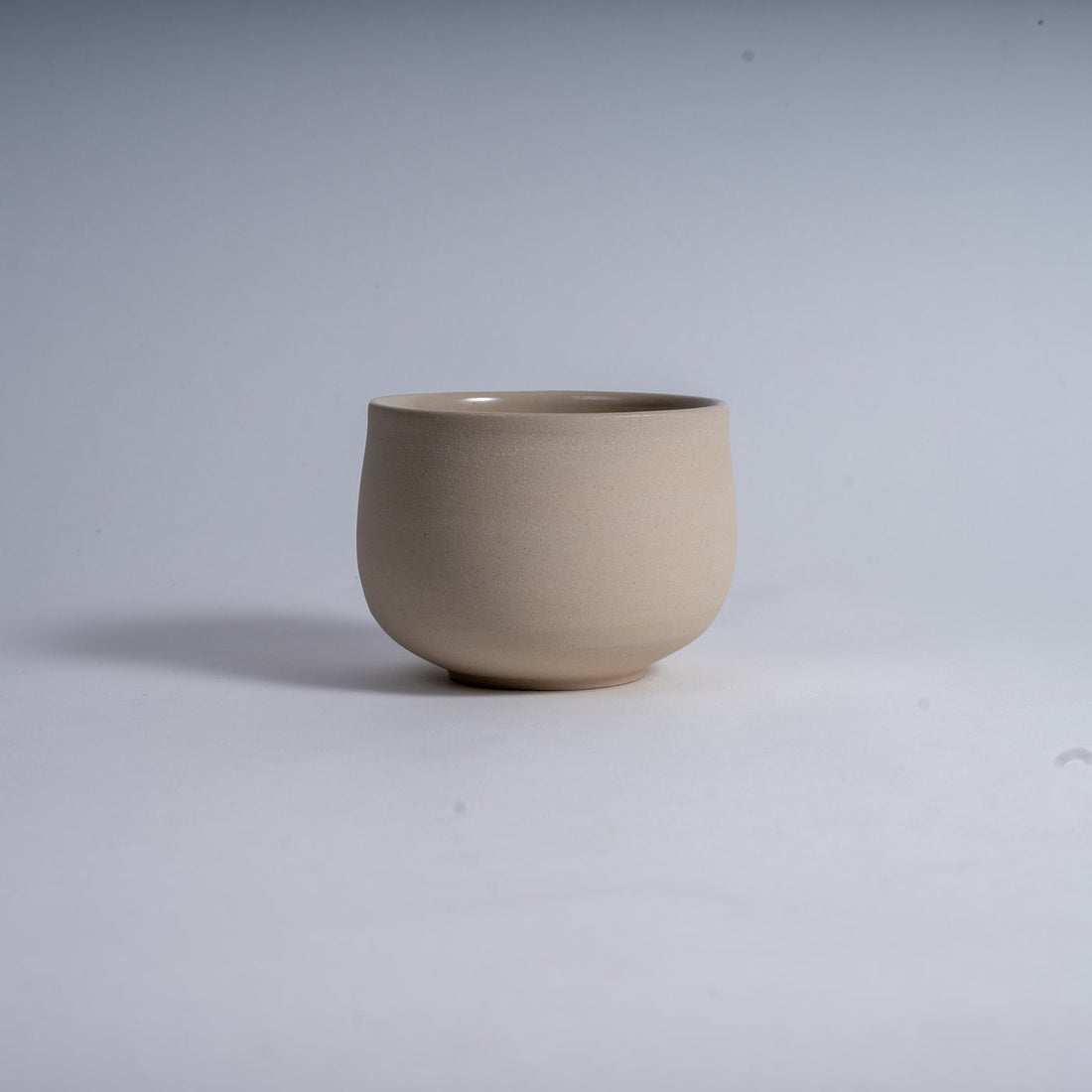 Ocha Teacup / Matcha Cup - handmade ceramic cup 325 ml, natural outside & glazed inside (Mannheim)