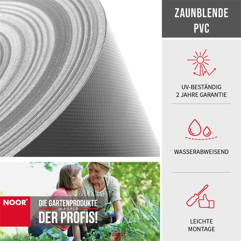 Sichtschutzstreifen PVC Zaunblende - 19 cm x 35 m