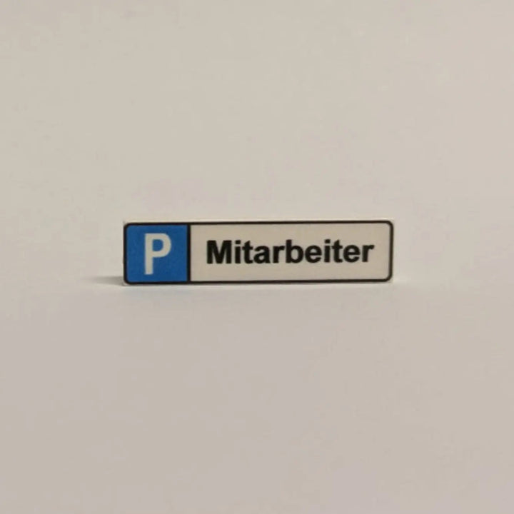 "Parking space sign" 1x4 tile for selection