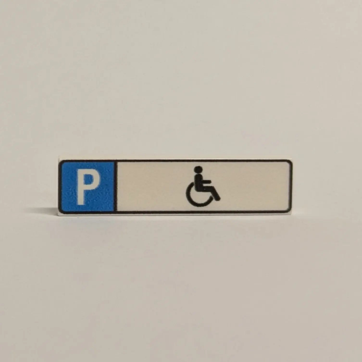"Parking space sign" 1x4 tile for selection