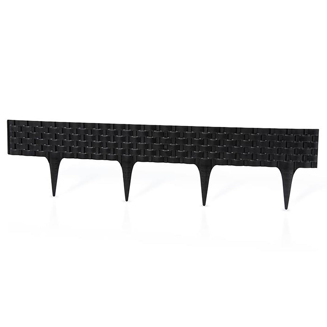 Rasenkante - 3er-Set - Rattan-Optik - Insgesamt 2,46 m