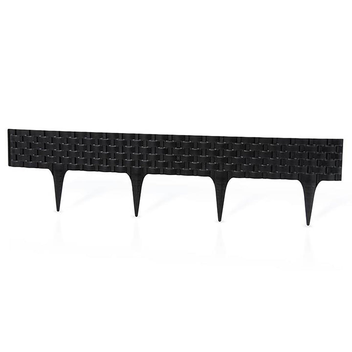 Rasenkante - 3er-Set - Rattan-Optik - Insgesamt 2,46 m