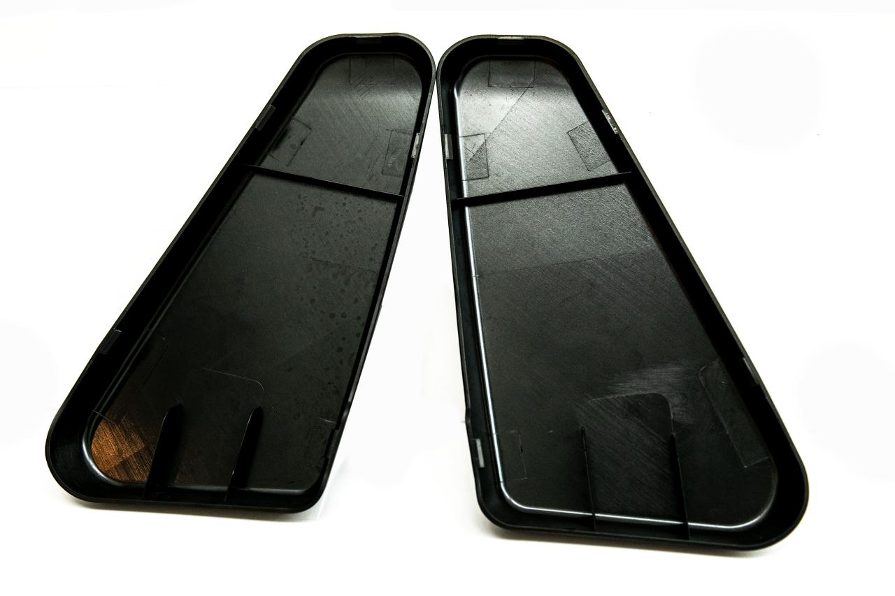VW T5 / T5.1 Twin Seat Hinge Caps Matte Black – Hinge Caps Set (2 pieces), Passenger Seat Interior Styling