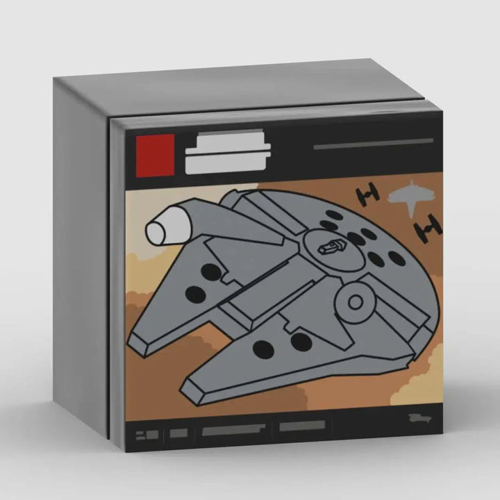 "PIECE OF JUNK" 2x2 Tile (Set) - Printed LEGO® Tile 3068b (black) | UV Direct Print | MBB-Custom