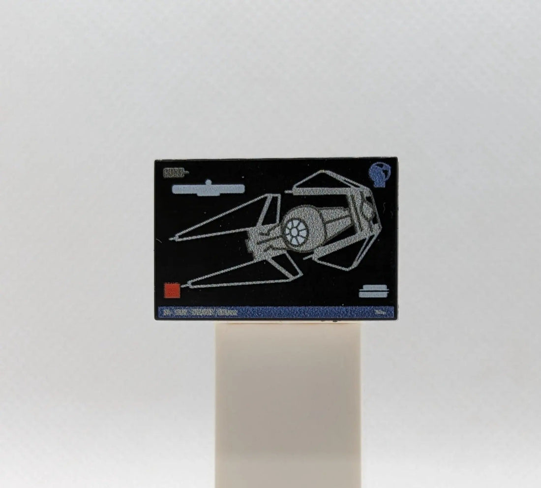 LEGO® Tile 2x3 "Interceptor" - Black, UV Print (Custom Print) | Brickhunter.shop x MBB-Custom