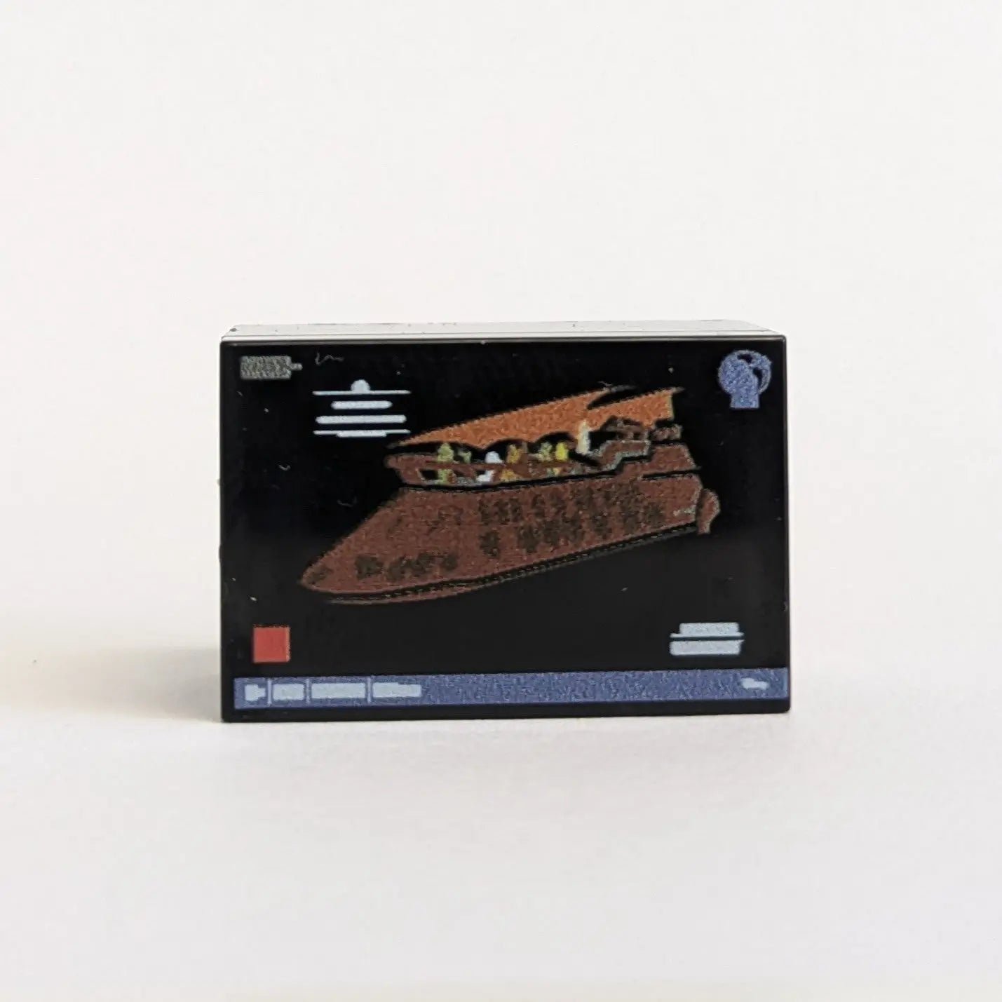 LEGO® 2x3 Tile "Sailing Ship" – UV Direct Print, Custom Tile for Diorama & MOC | Brickhunter.shop