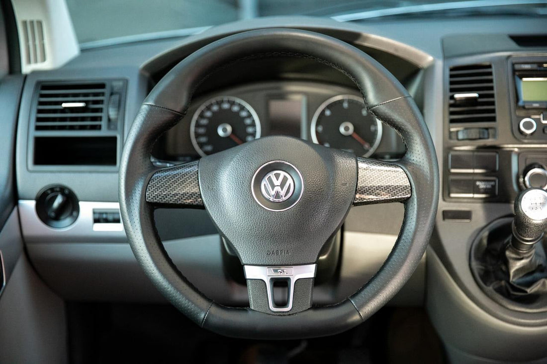 For VW T5.1 Transporter Premium Leather Steering Wheel Replacement Upgrade