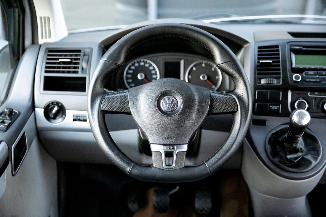 For VW T5.1 Transporter Premium Leather Steering Wheel Replacement Upgrade