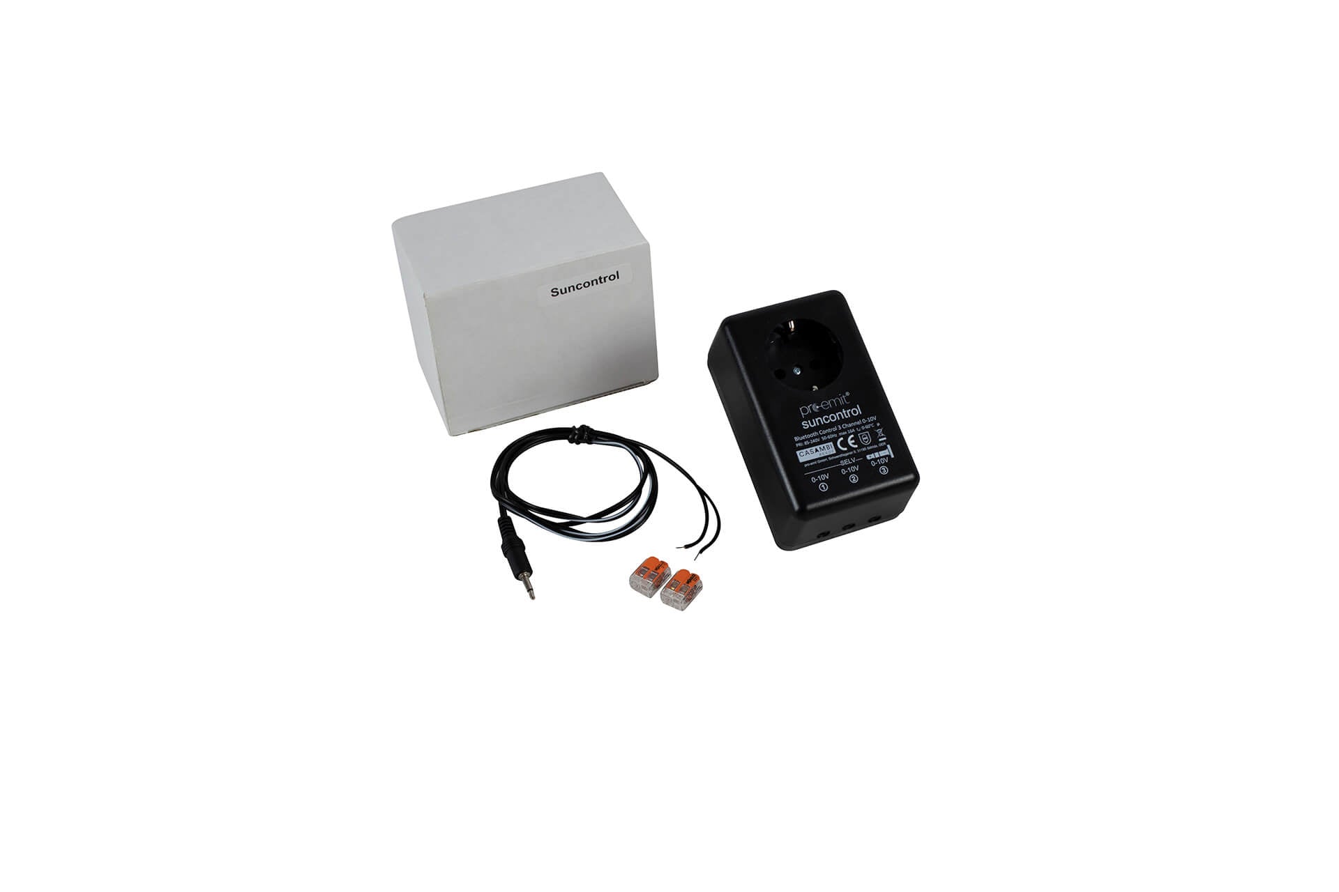 suncontrol – powered by Casambi | Bluetooth Light Control for LED Grow Lights (3× 0–10V, Relay, Timer & Scenes)