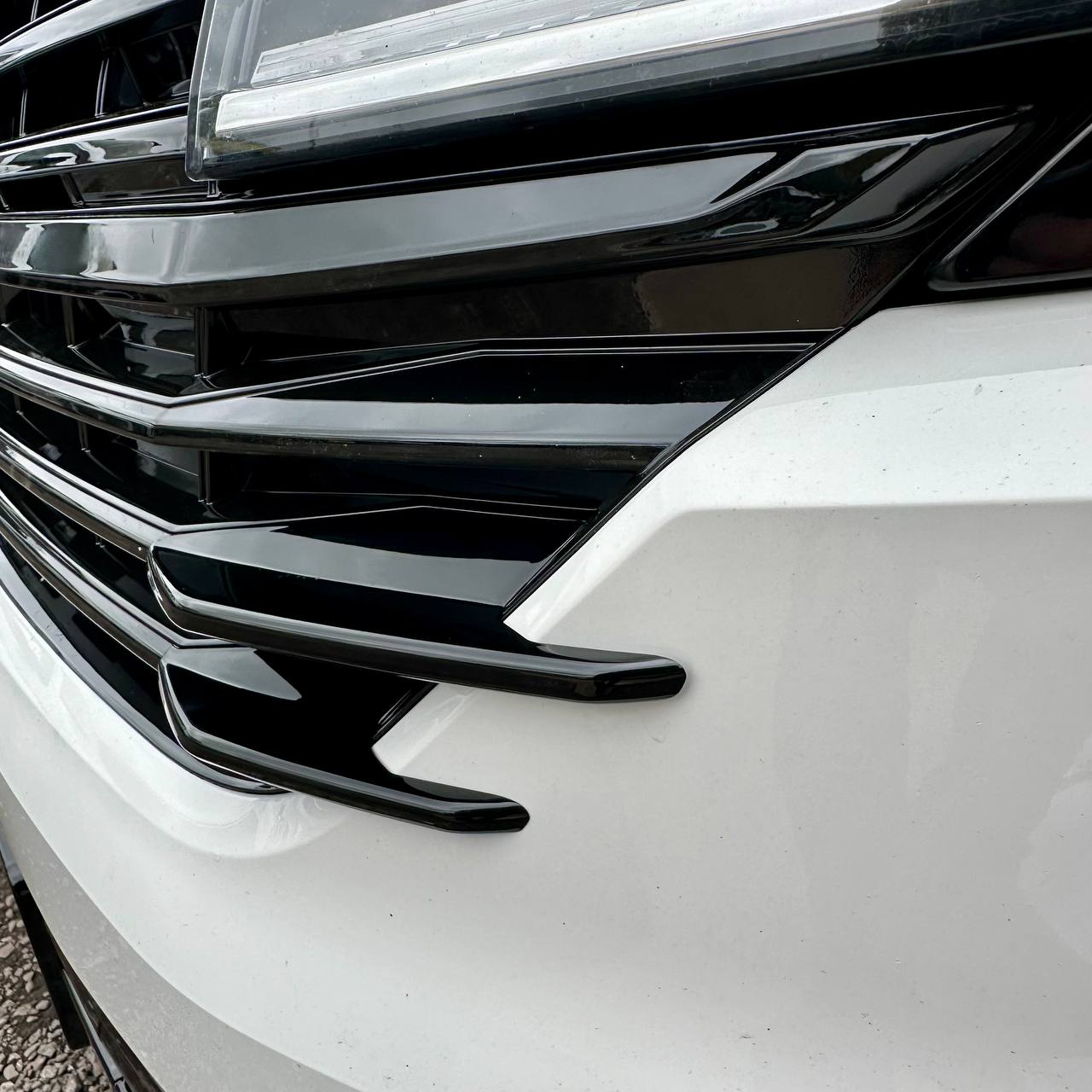 For VW T6.1 Front Grille Side Fins – Gloss Black Finish (Set of 4) | Van-X Styling Upgrade for Volkswagen T6.1