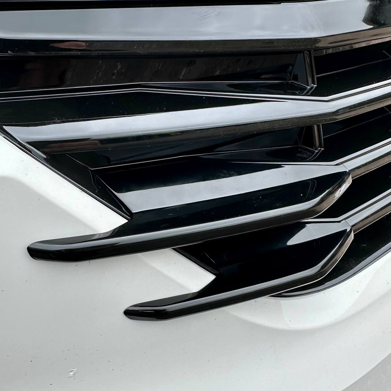For VW T6.1 Front Grille Side Fins – Gloss Black Finish (Set of 4) | Van-X Styling Upgrade for Volkswagen T6.1