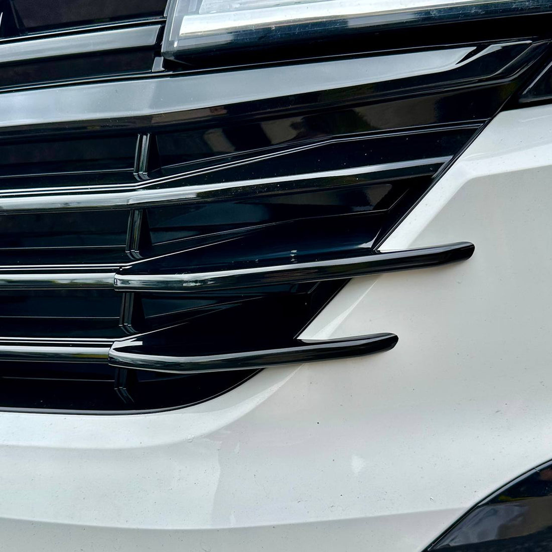 For VW T6.1 Front Grille Side Fins – Gloss Black Finish (Set of 4) | Van-X Styling Upgrade for Volkswagen T6.1