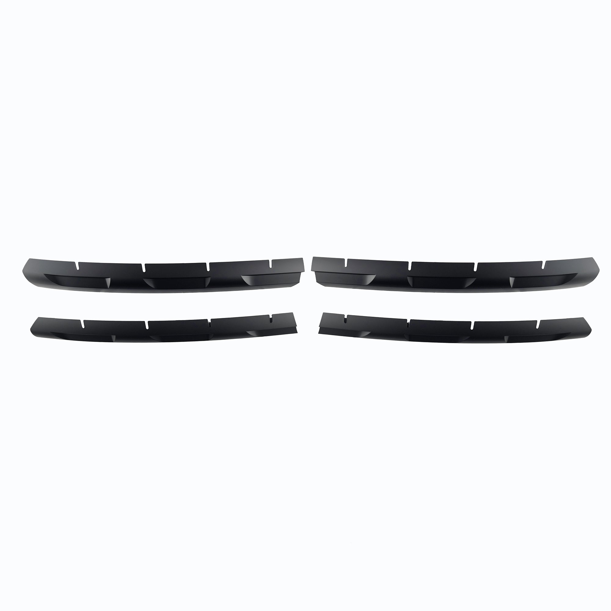 VW Transporter T6 Front Grille Trims (4-piece) – Raw Material (Raw), ABS, paintable, with 3M Tape