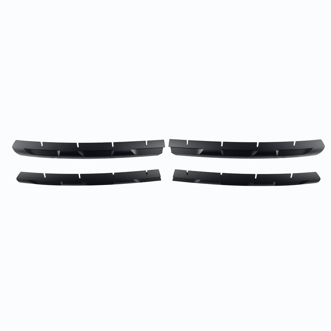 VW Transporter T6 Front Grille Trims (4-piece) – Raw Material (Raw), ABS, paintable, with 3M Tape