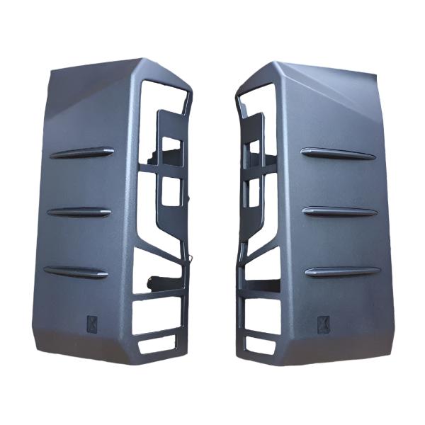 For VW Crafter Rear Light Guards - Hammerite Ultimate Matte Black (2018 Onwards)