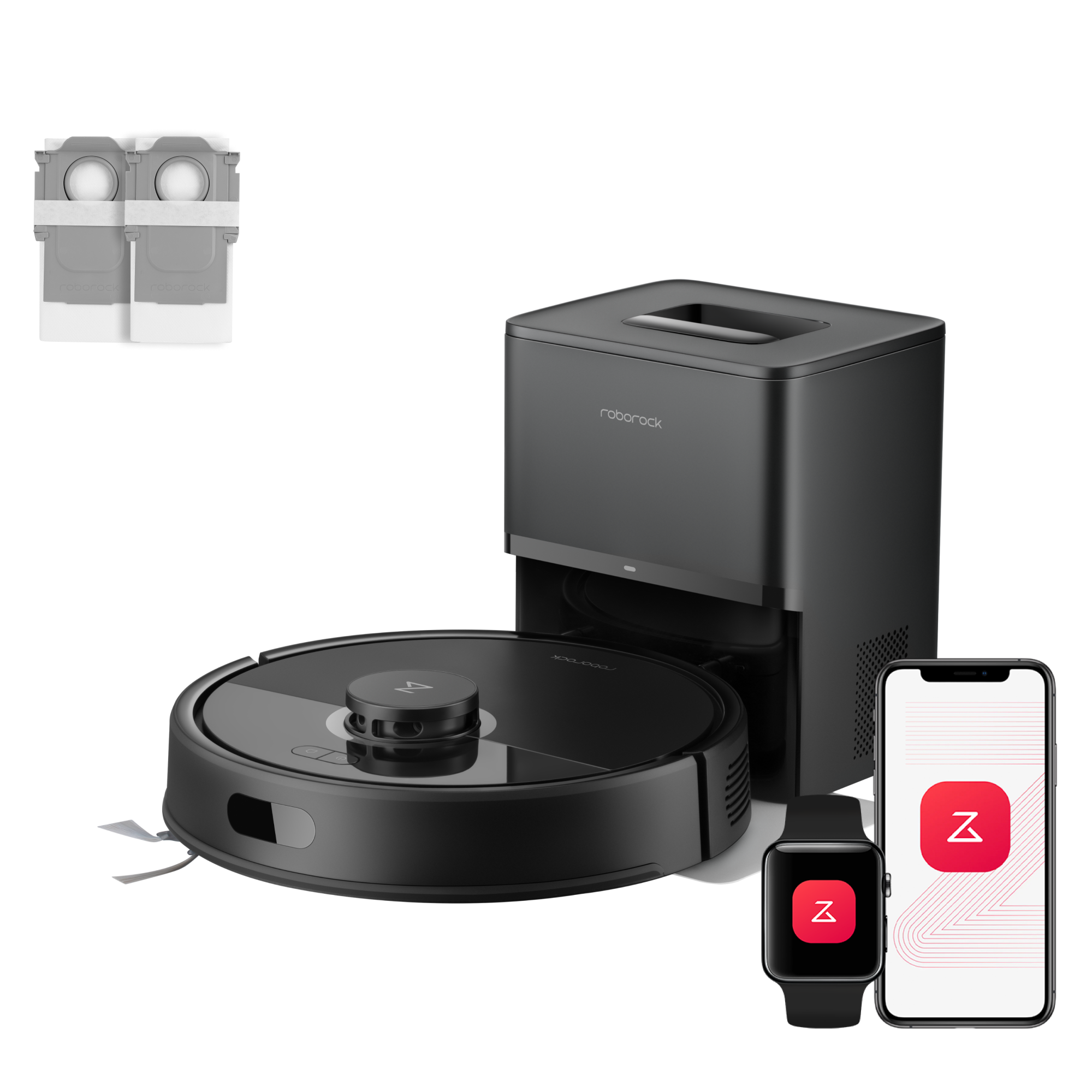 Roborock Q7 L5+ Set Saug- und Wischroboter mit Auto-Entleerungsstation mit zwei zusätzlichen Staubbeuteln