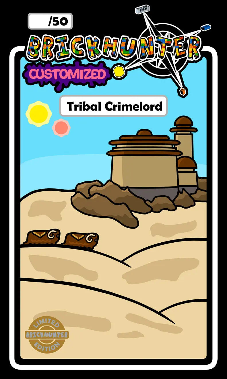 "Tribal Crimelord" Custom Minifigure - Limited Edition (1 of 50) incl. Gaffe Stick & Blister | MBB-Customs