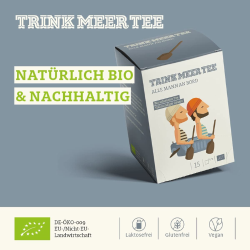 Trink Meer Tee - Alle Mann an Bord - Schwarztee - Beutel 15 x 3g