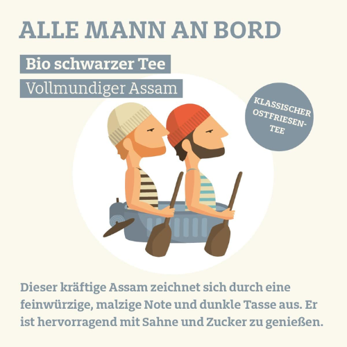 Trink Meer Tee - Alle Mann an Bord - Schwarztee - Beutel 15 x 3g