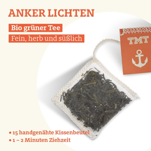 Trink Meer Tee - Anker Lichten - Grüner Tee - Beutel 15 x 3g
