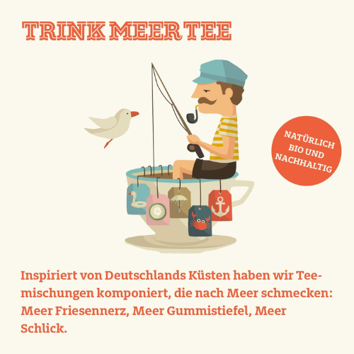 Trink Meer Tee - Anker Lichten - Grüner Tee - Beutel 15 x 3g