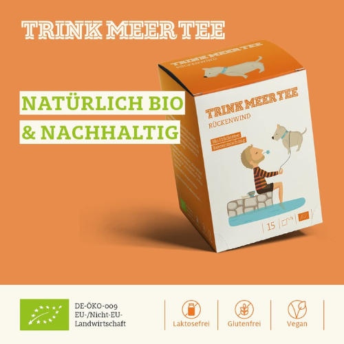Trink Meer Tee - Rückenwind - Früchtetee - Beutel 15 x 4g
