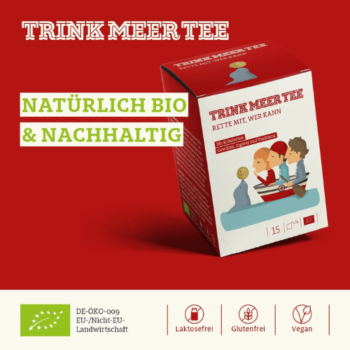 Trink Meer Tee - Rette mit, wer kann - Früchtetee - Beutel 15 x 3,5g