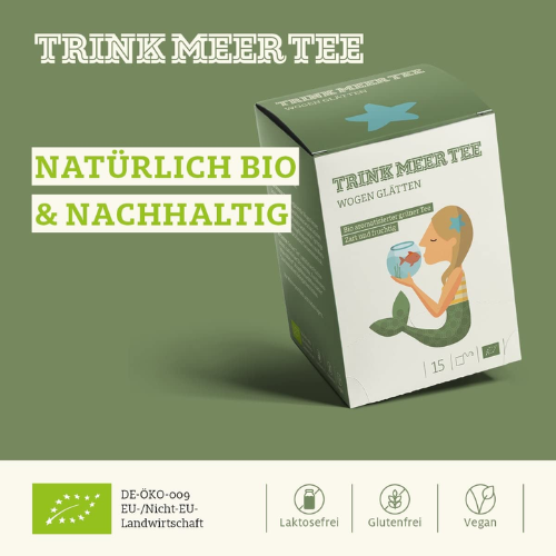 Trink Meer Tee - Wogen glätten - Grüner Tee - Beutel 15 x 3g